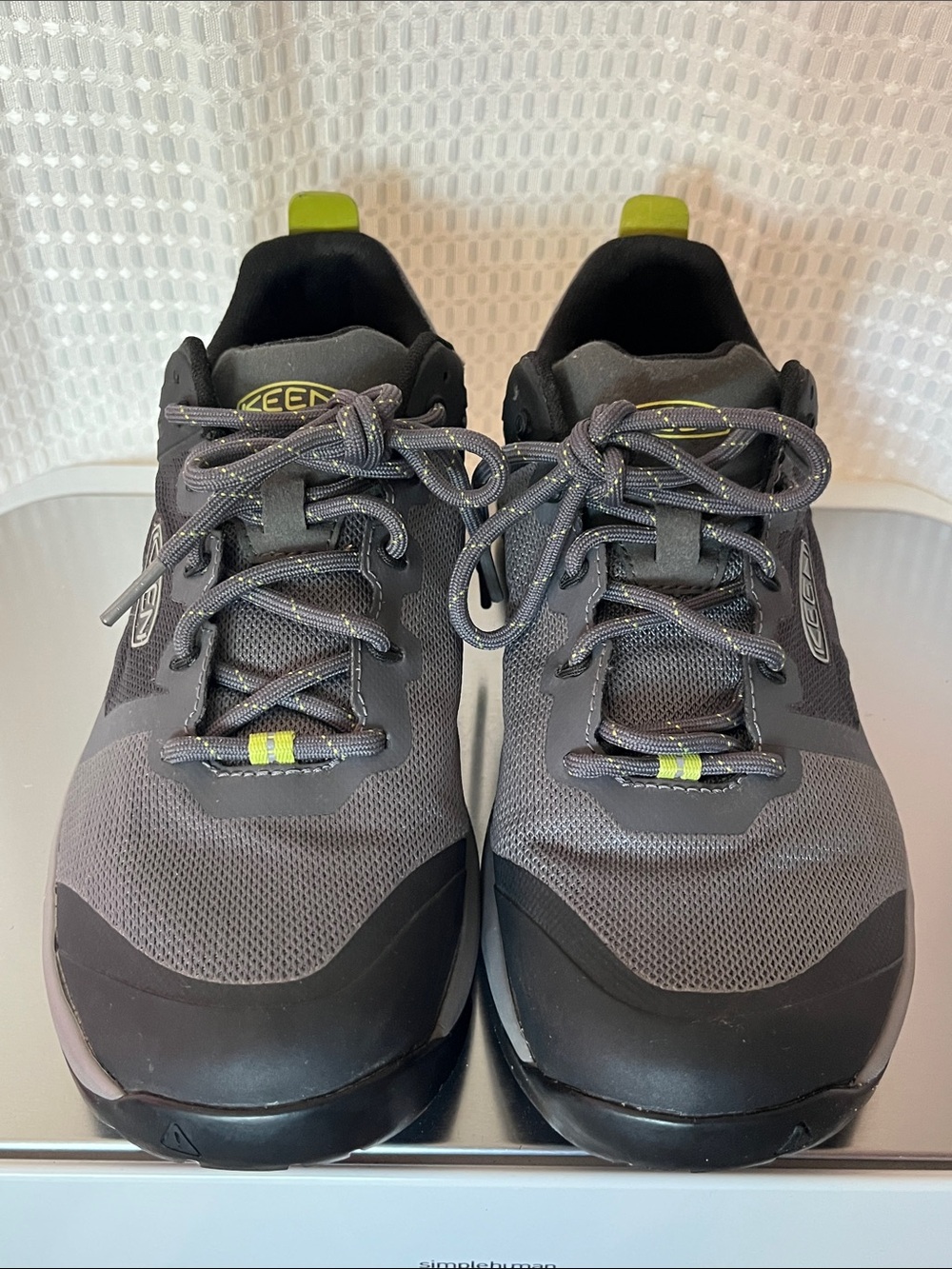 KEEN Explore Vent Trail Hiking Shoes Gray Black Men's 9 KonnectFit 1022293